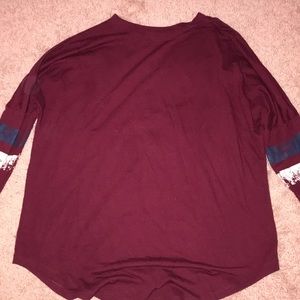 Varsity Quarter Length Tee Shirt